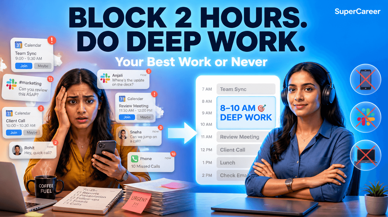 The 2-Hour Deep Work Block — Protect Your Best Hours